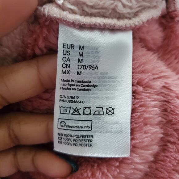 Divided Color Block Chevron Shaggy Pullover Sweatshirt M - Picture 7 of 8